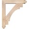 Ekena Millwork Merced Arts and Crafts Smooth Bracket w/ Offset Brace, Douglas Fir, 5 1/2"W x 26"D x 30"H BKT0604X26X30MRC03SDF - alternate 2